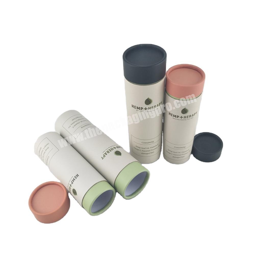 Eco Material Round Paper Tube Packaging Cosmetic Containers Cylinder Packaging Cans