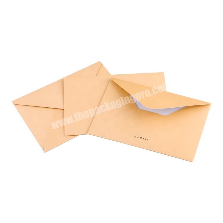Eco friendly Cheap Price Art Paper Recycle Gift Card Envelope Printing
