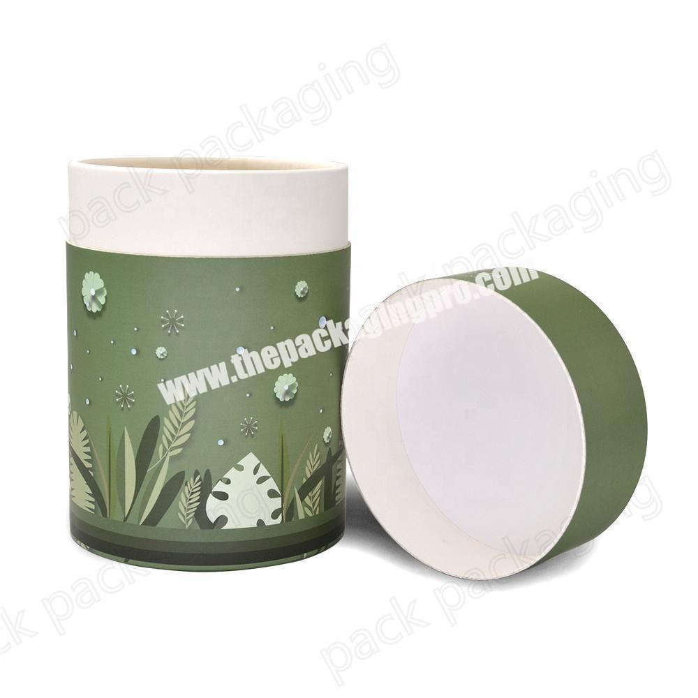 Eco-friendly Custom Printing Food Grade Paper Tube for Nutrition Powder Loose Leaf Tea Round Tube Packaging