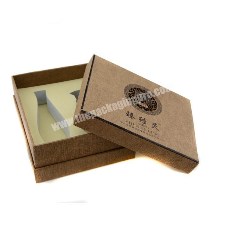 Eco-friendly hard cardboard box wine packing box custom fancy champagne flute gift box