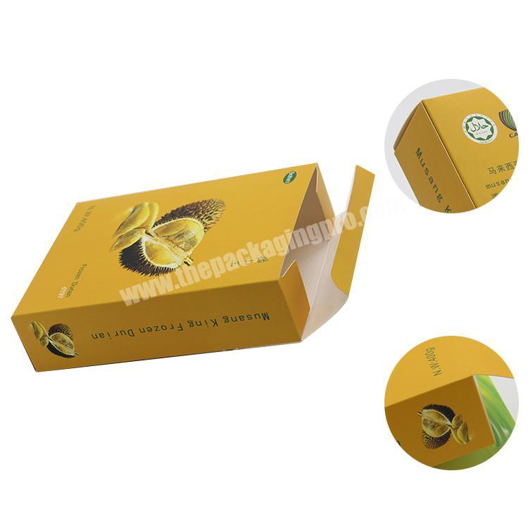Eco-friendly paperboard box packaging wholesale foldable paper food box packaging