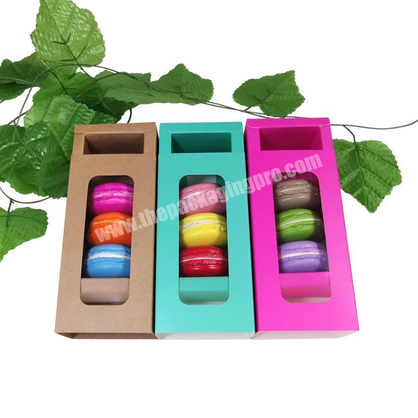 Eco friendly pastry box for Christmas cake macaroon packaging box of cake packaging