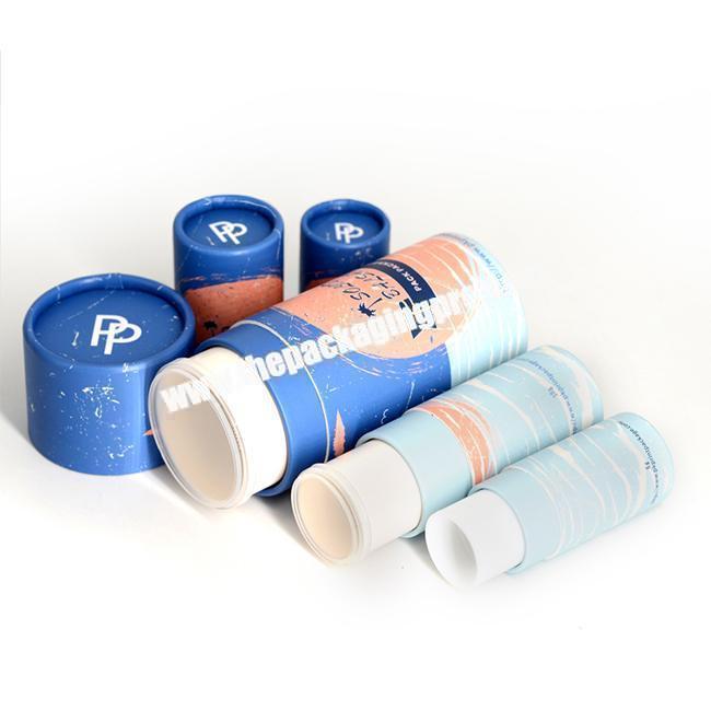 Factory Direct Eco Friendly Round Recycled Cardboard Cosmetic Deodorant Twist Up Paper Tube