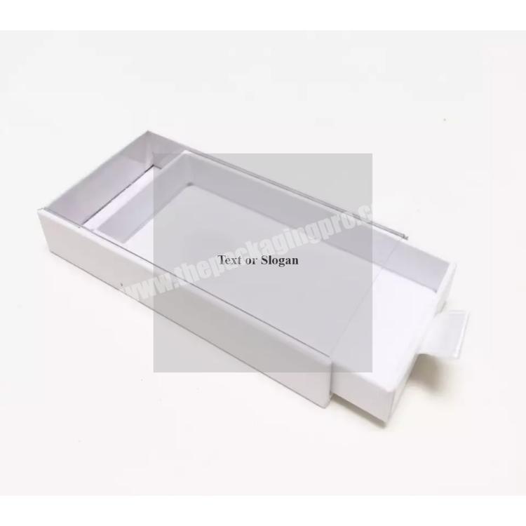 Elegant Shape Complete in Specifications Holographic Eyelash Box Display Drawer Paper Box Sliding