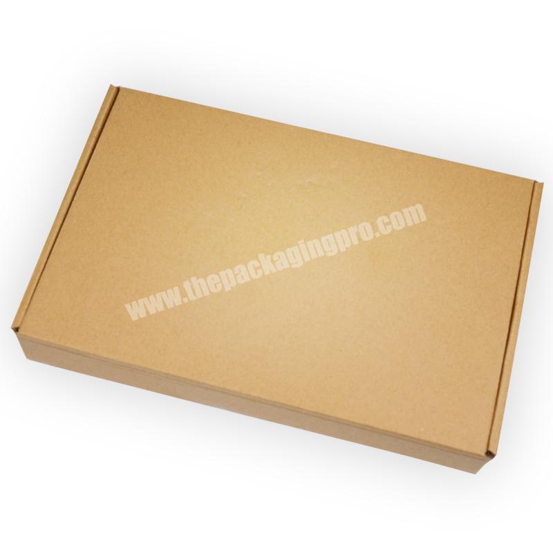 Environmental friendly logo custom corrugated brown kraft paper packaging box for shoes
