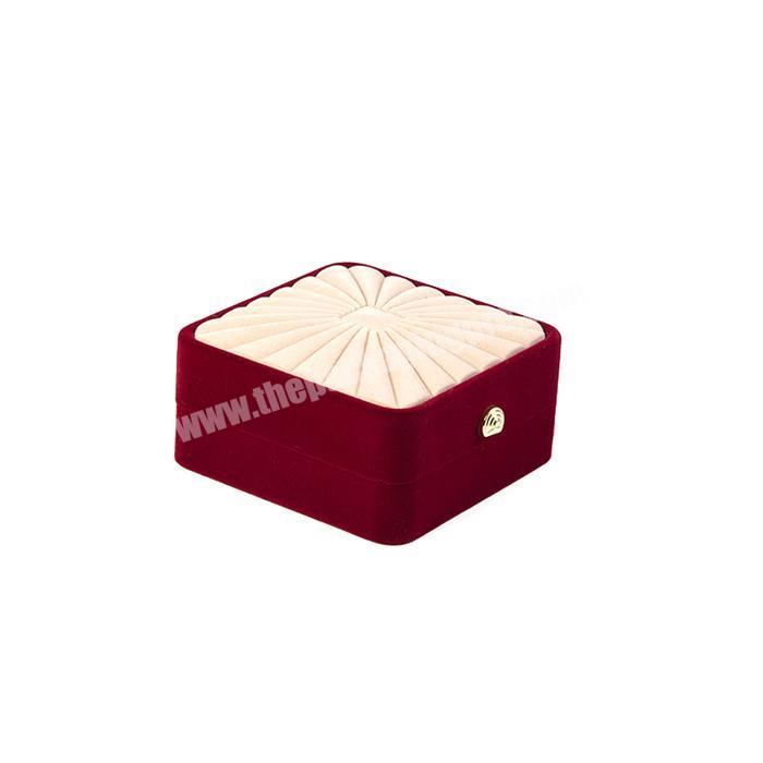 Factory Custom logo velvet jewelry set packaging printed for necklace box