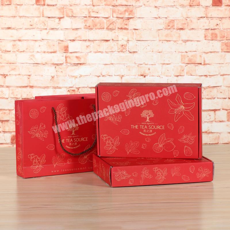 Factory Customized red eyelash packaging box craft box packaging  mooncake packaging box