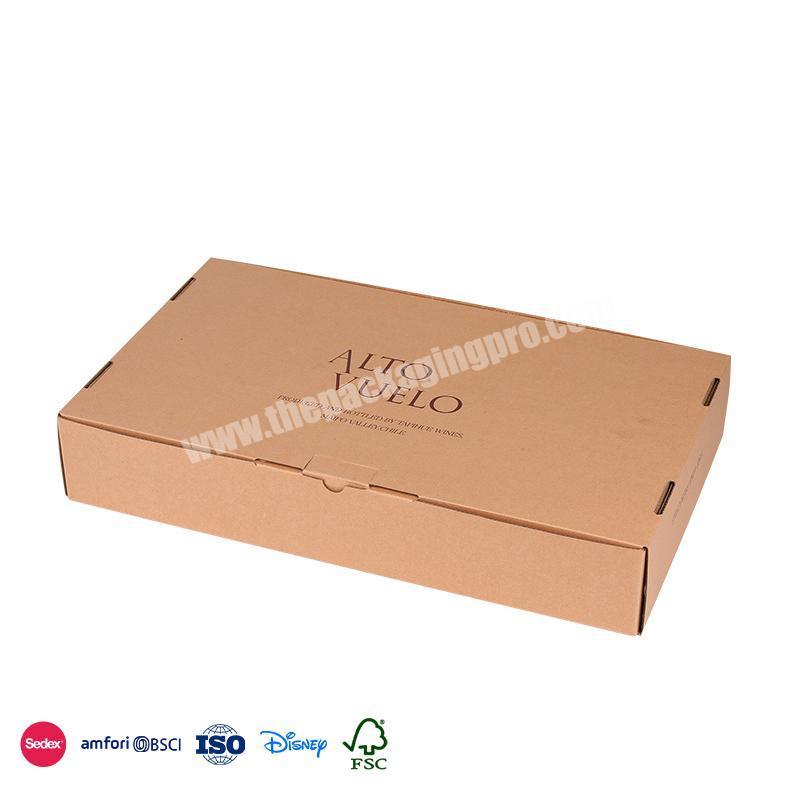 Factory Direct High Quality Flip cover with personalized logo display box wine packaging case wine gift box
