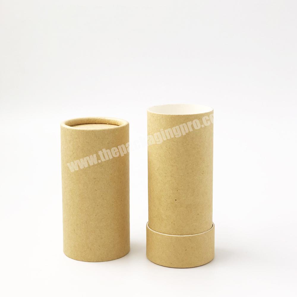 Factory Kraft Lip Balm Tube Cardboard Push Up Deodorant Containers Paper Tube Lip Balm Tubes Container