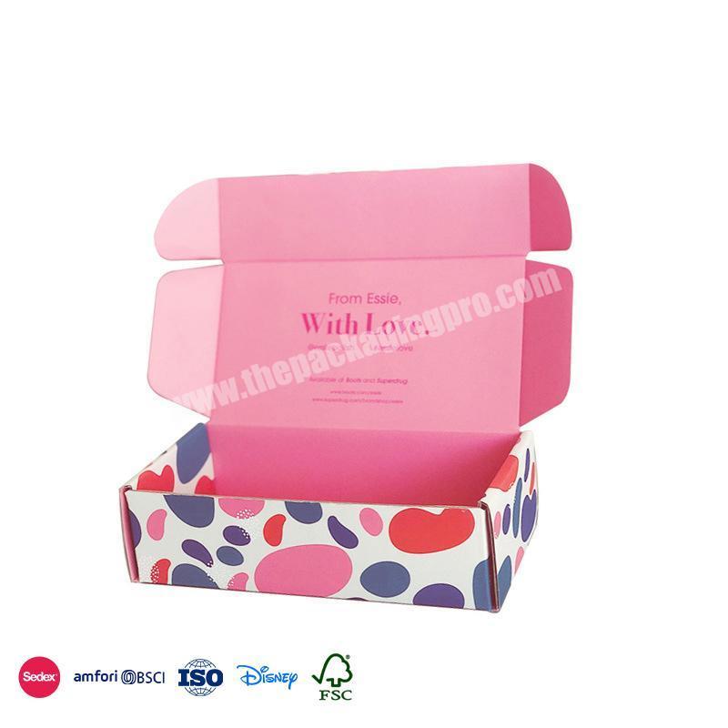 Factory Price Newest Color Custom Double Sided Color Print Design with Logo folding clothing storage box