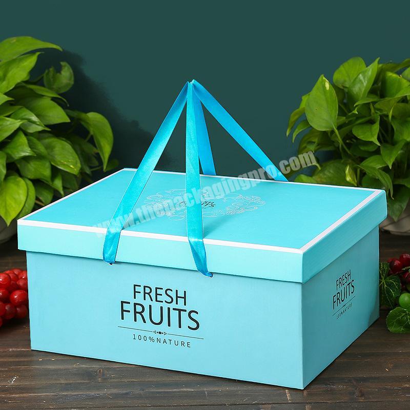 Factory Price Wholesale Green minimalist design waterproof material customizable logo fruit box rectangle wholesaler