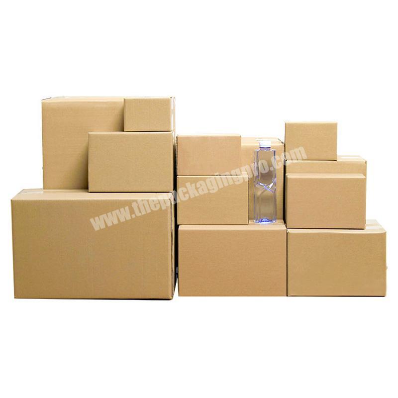 Factory Wholesale Cardboard Shipping Brown Packaging Boxes Multi Size Waterproof Corrugated Mailing Cardboard Boxes