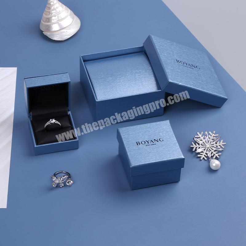 Factory Wholesale Custom logo Luxury Jewelry Storage Packaging Small Unique Necklace Ring Box