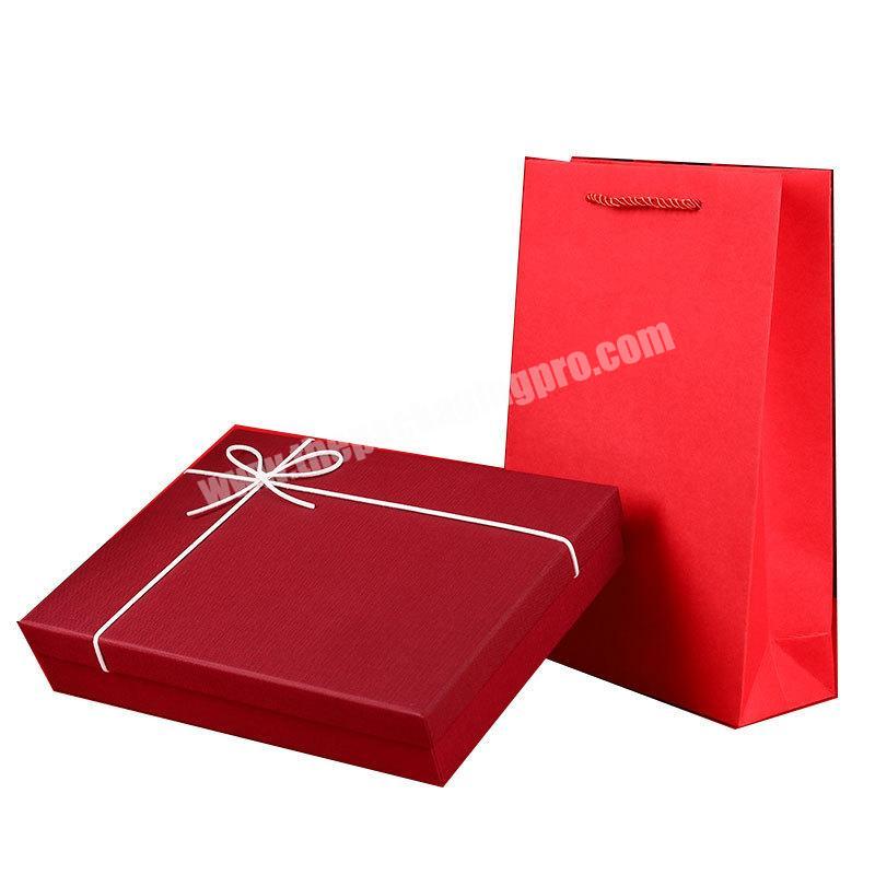 Factory custom gift box with ribbon jewelry storage box jewelry organizer box