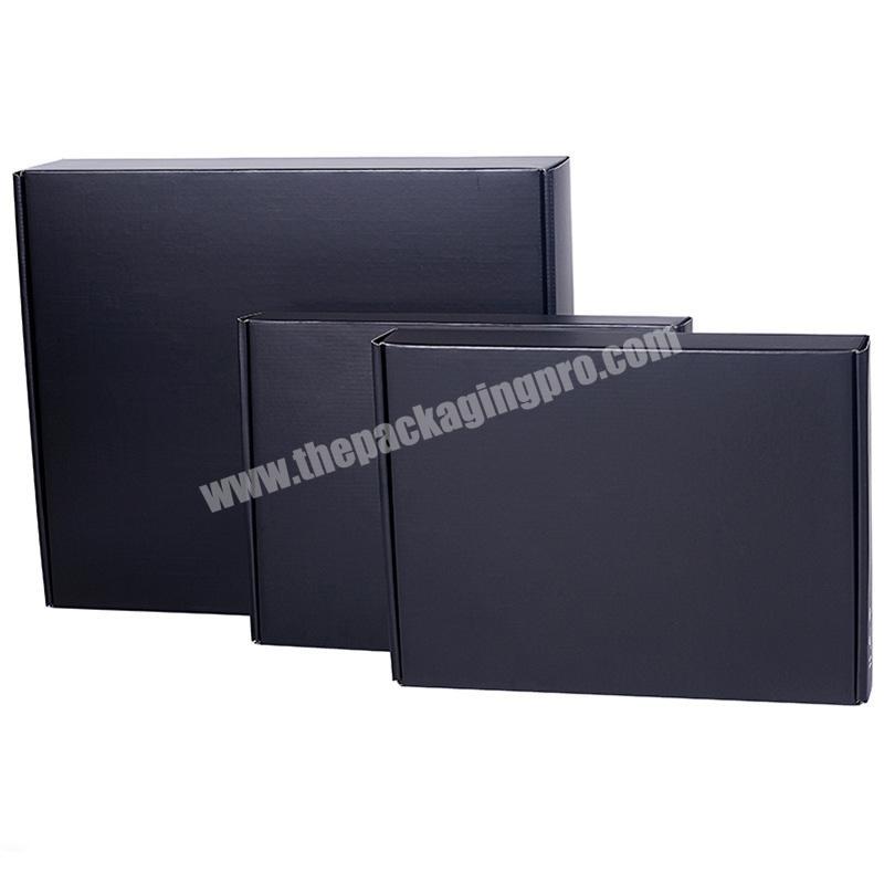 Factory customized logo airplane box cosmetics packaging gift box Wig Black packaging box