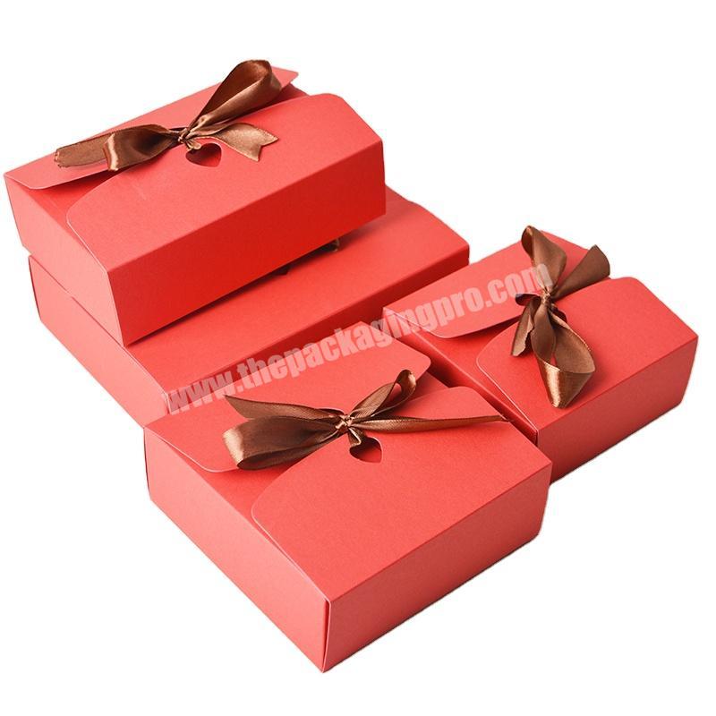 Factory direct high quality custom logo storage packaging ribbon luxury retail gift box small empty retail boxes