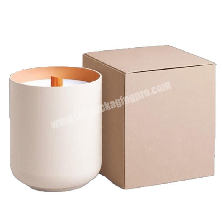 Factory direct luxury packaging cardboard eco-friendly candle jar package box guaranteed quality candle box