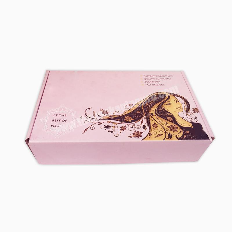 Factory direct sales customized logo package packaging boxes logo printed wig packaging box