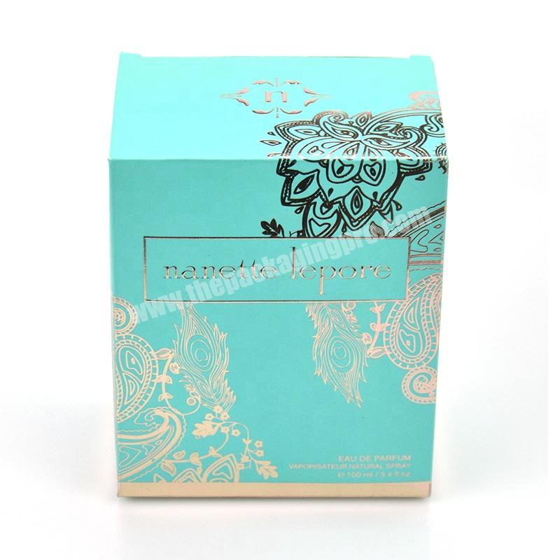 Factory mass production paper packaging design custom printed paper cosmetic gift packaging perfume box
