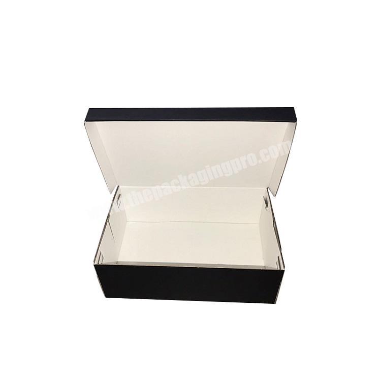 Factory price custom logo easy folded corrugated pacper shoe packing box