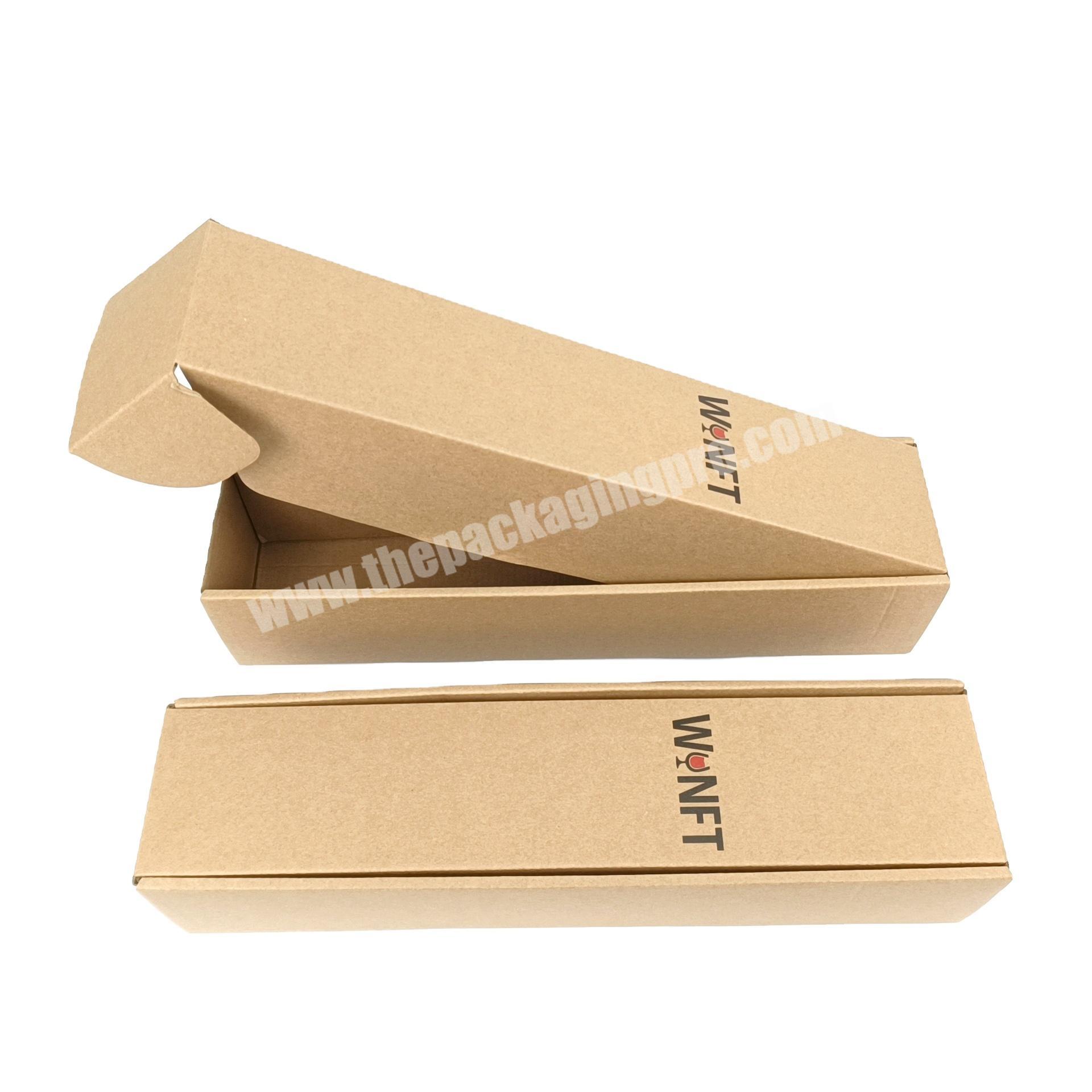 Factory price kraft brown paper corrugated boxes wine gift packaging boxes