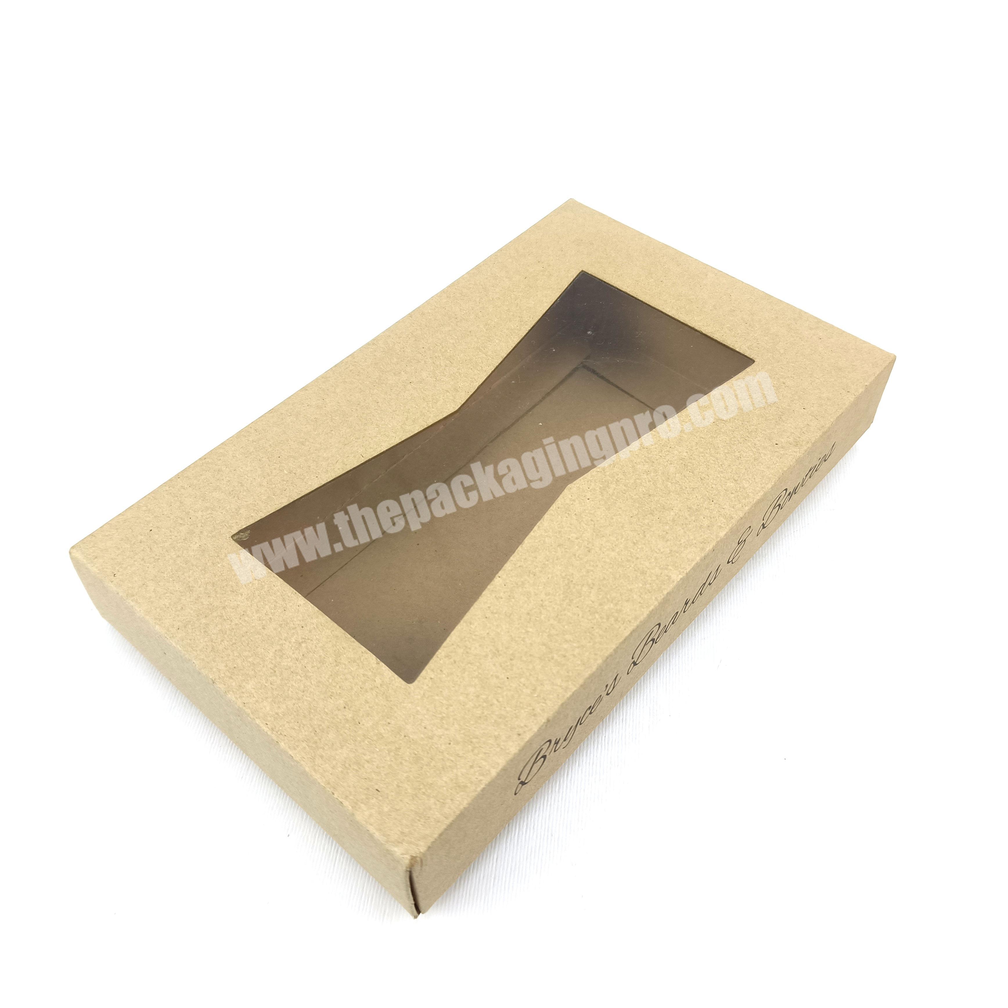 Factory price  lid base box paperboard phone case packaging with pvc window