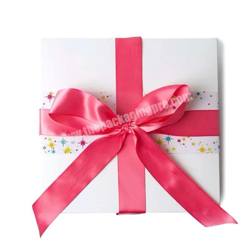 Factory wholesale custom logo Ribbon gift box packaging