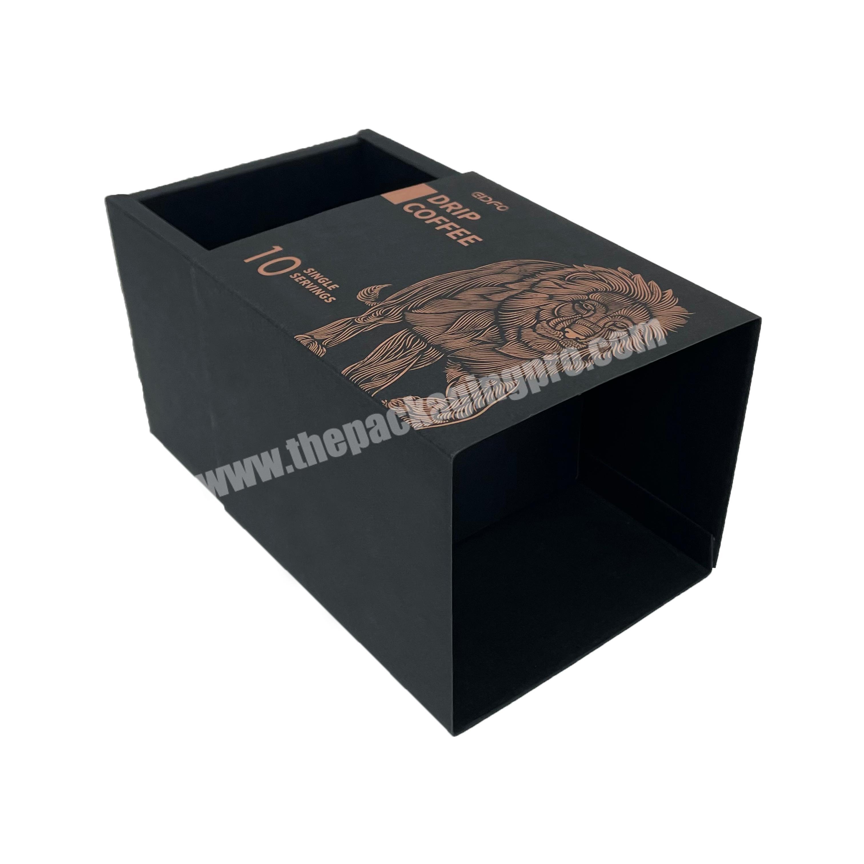 Fancy Custom Printing Eco Friendly Cardboard Gift Custom Printed Corrugated Drawer Capsule Coffee Packaging Boxes
