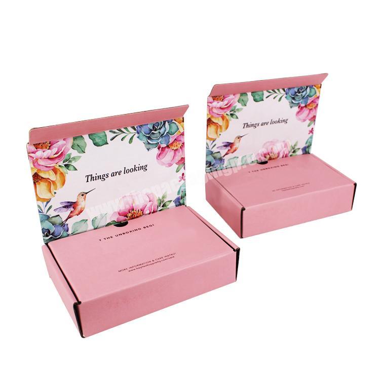 Fancy Logo Design Mailing Packaging Shipping Carton Color Corrugated Boxes Special Shape Cardboard Box