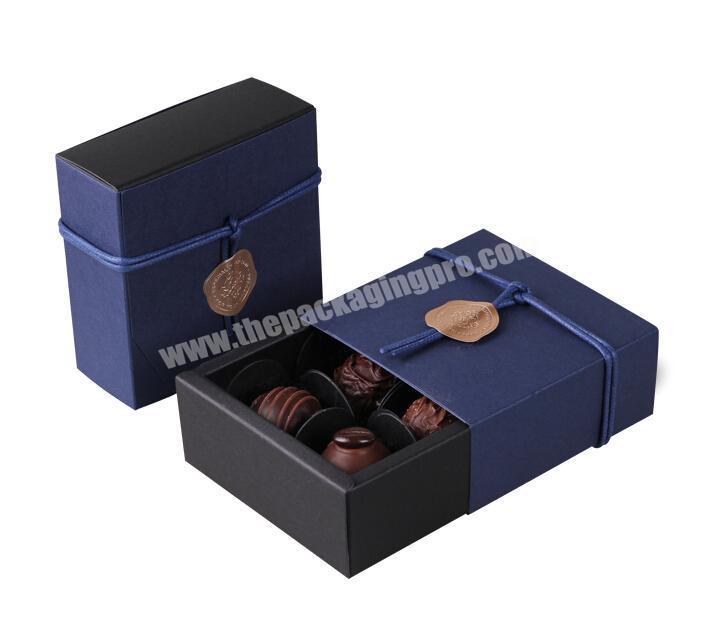 Fashion Attractive Design Small Gift Packing Chocolate Box Packaging Drawer Custom Paper Box Chocolate Boxes Luxury Packing