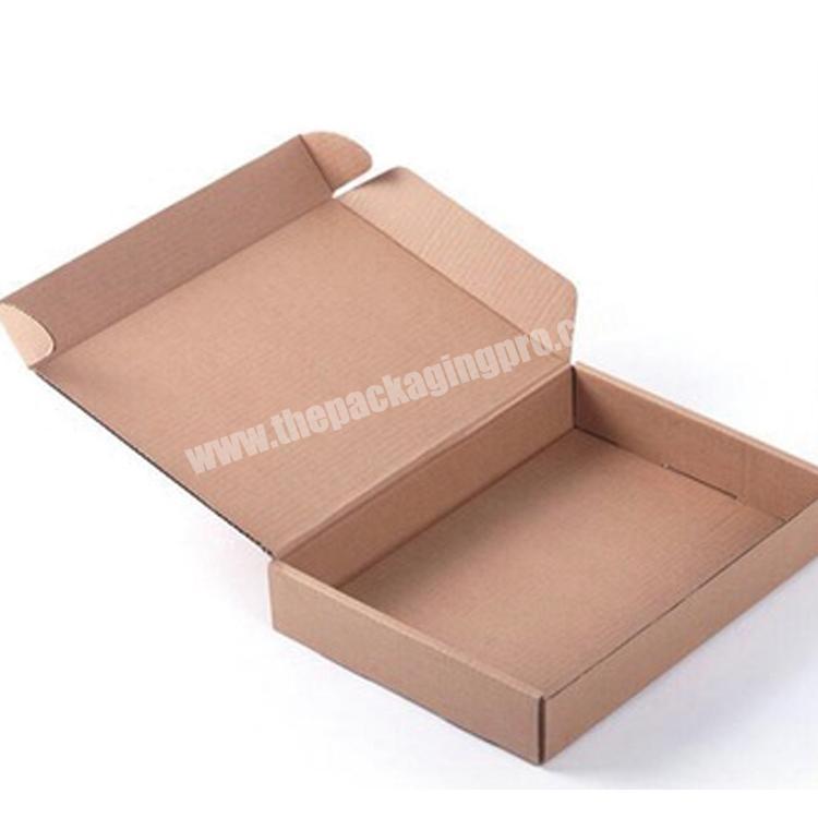 Flat Shipping Corrugated plain shipping box mailing box for clothing shipping box