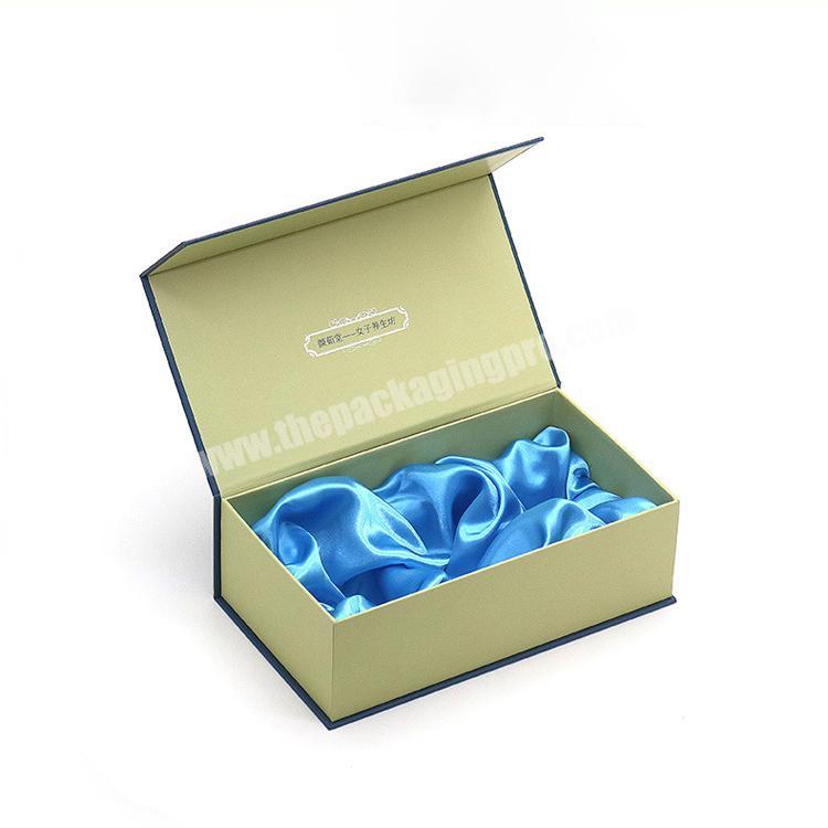 FocusBox Wholesale Wig Hair Extension Packaging Boxes Custom Logo Gift Box with Silk Inside