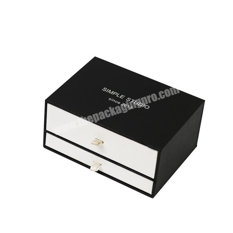 FocusBox custom logo paper cardboard slide drawer jewelry box for cuff bracelet