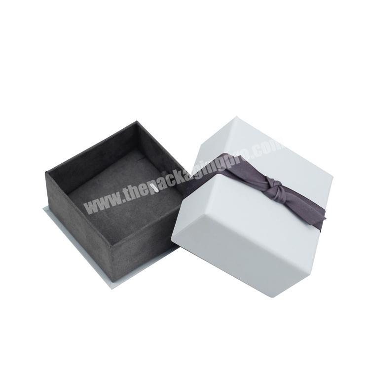 FocusBox wholesale custom hard paper luxury lid and base gift box for jewelry earring ring bracelet