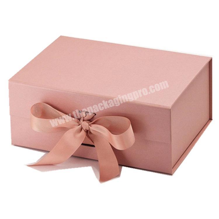 Folding cardboard paper box printing white high quality magnetic cardboard gift box