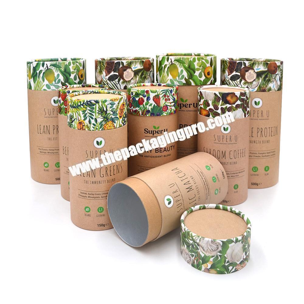 custom Cylinder Paper Cardboard Tube Cardboard Tube 100% air tight for super collagen 