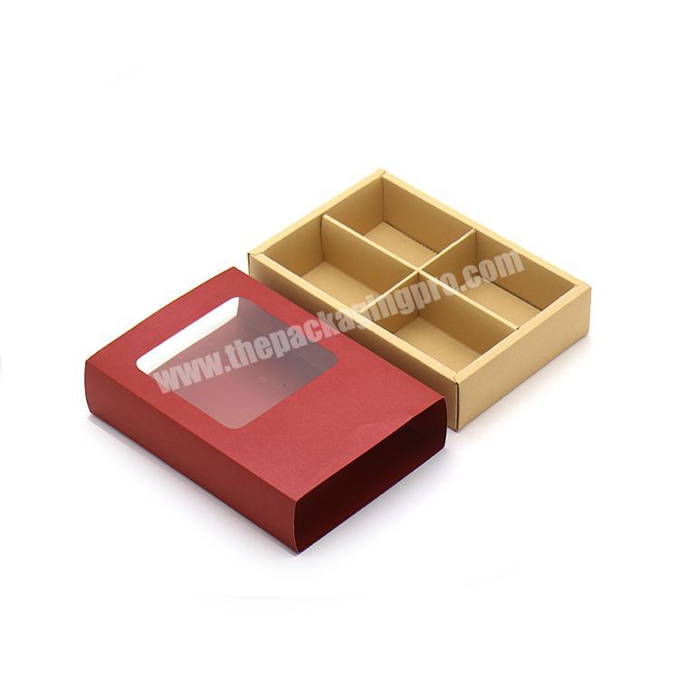 Free Design Custom Kraft Paper Food Packaging Boxes Dried Fruit Nut Candy Packaging Box with Window