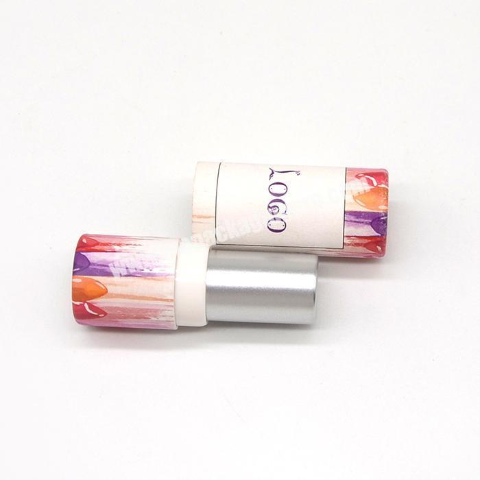 Full Colors Custom Design Empty Cosmetic Lip Gloss Lipstick Paper Box Packaging Tube
