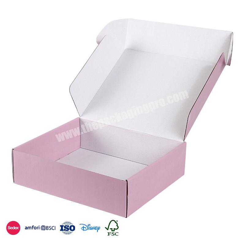Good Quality Factory Directly Pink High-end Luxury Design Regular Specifications socks box packaging custom