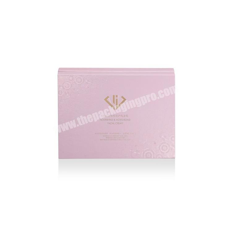 Grey Cardboard Eco Custom Logo Printing  Satin Lined Paper Gift Boxes Cosmetic Packaging Luxury Paper Box