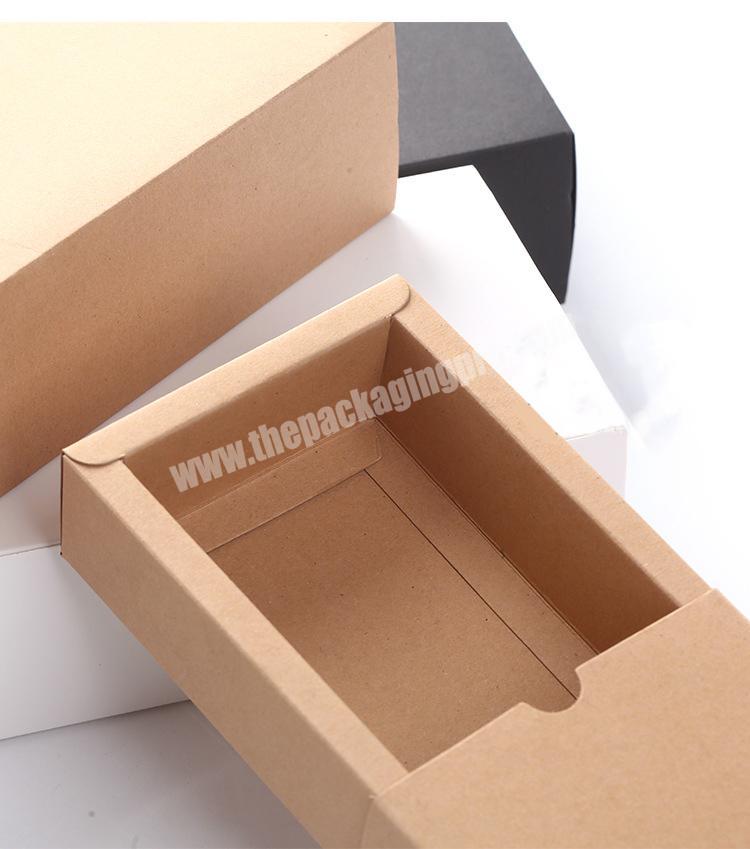 Guangzhou manufacturer wholesale 1200gcardboard brown paper drawer packaging cardboard box