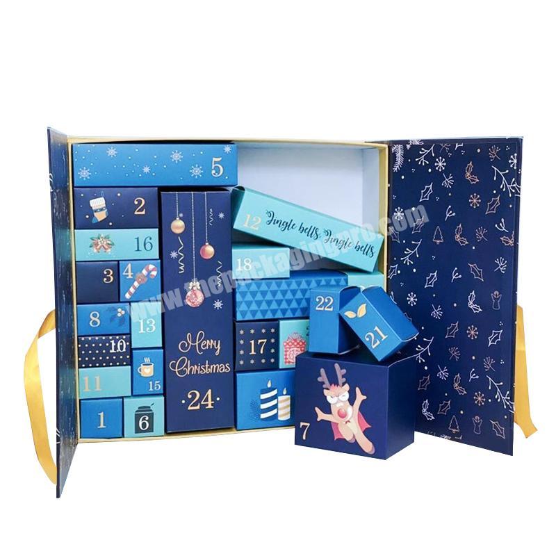 Guaranteed quality wholesale empty countdown advent calendar gift cardboard box colors advent calendar box