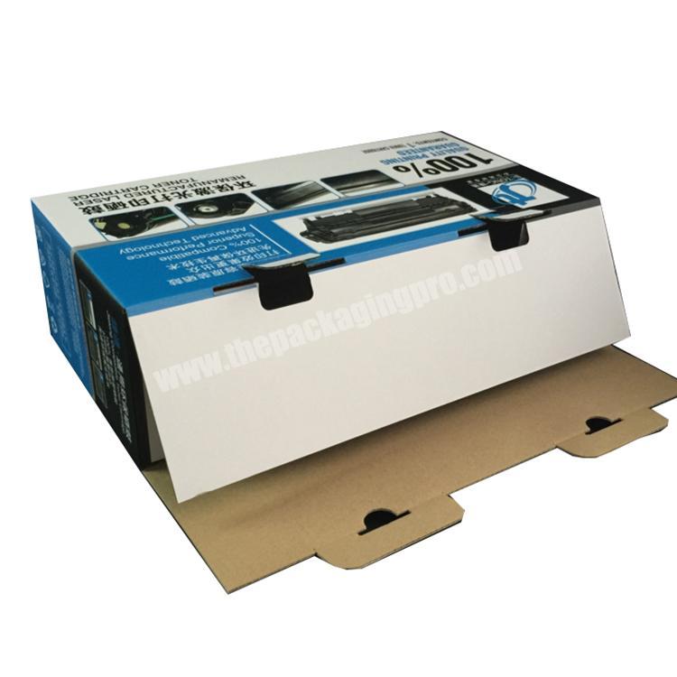 Hard cardboard printer toner cartridge packing box