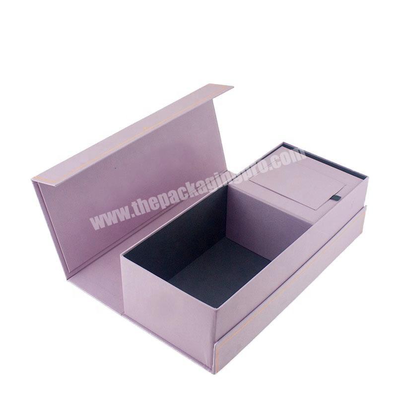 Hardcover Flip Gilding Gift Box Packaging Aromatherapy Cover Box Magnetic Gift Box