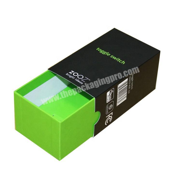 High Grade Paper 1000g Cardboard Drawer with Card Sleeve Custom Logo Led Light Packaging Box
