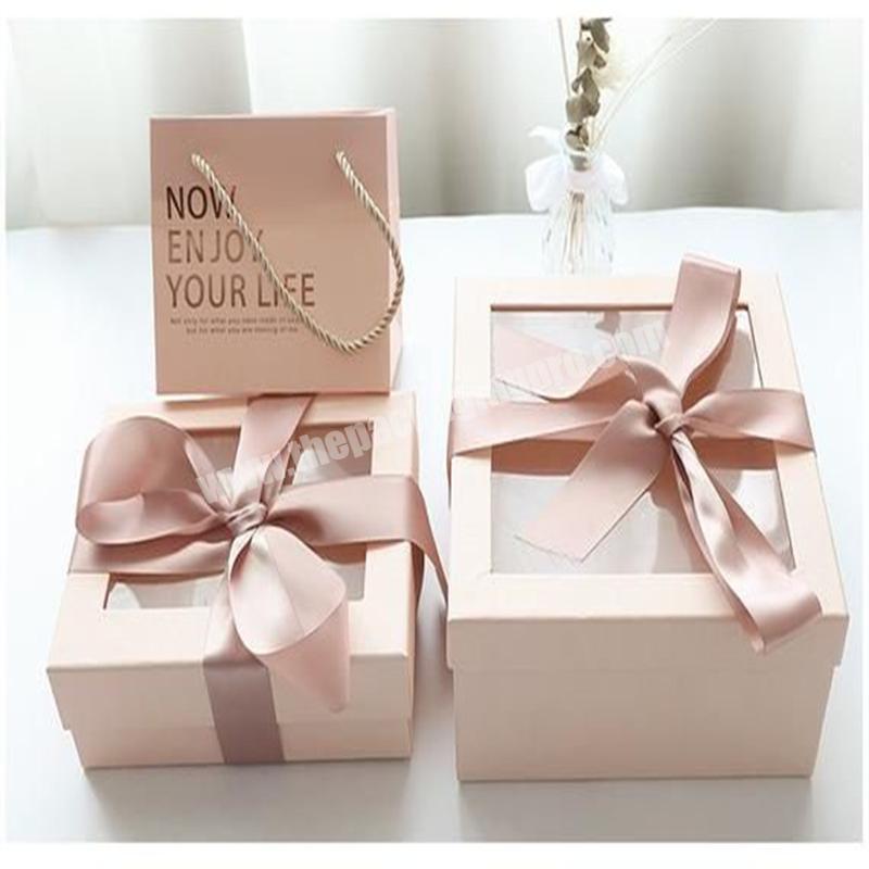 High Quality Cardboard Paper Sweet Candy Chocolate Boxes Gift Box With Ribbon Closure
