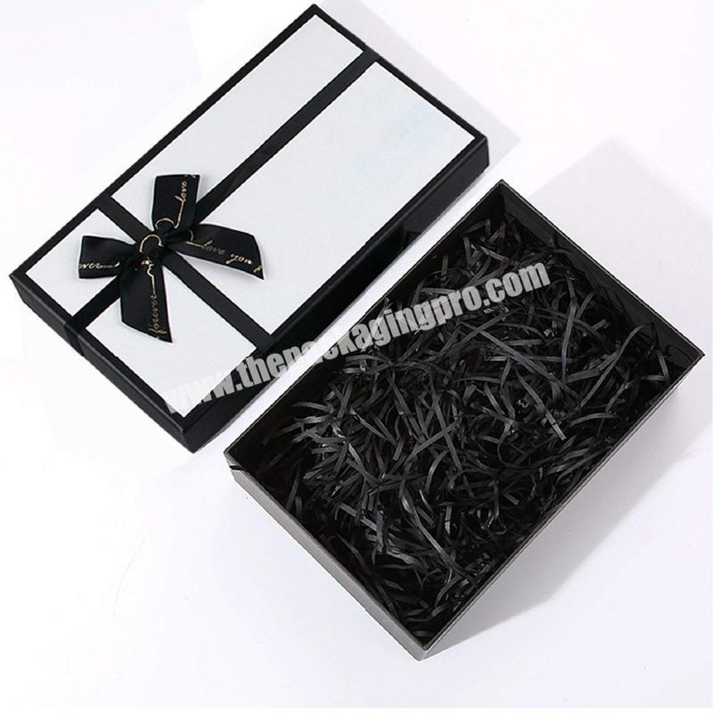 High Quality Cardboard Paper White Gift Box Packaging Luxury with Lids