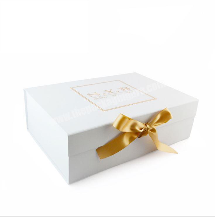 High Quality Custom Whiteblack Luxury Rigid Cardboard Packaging Magnetic Foldablefolding Gift boxes