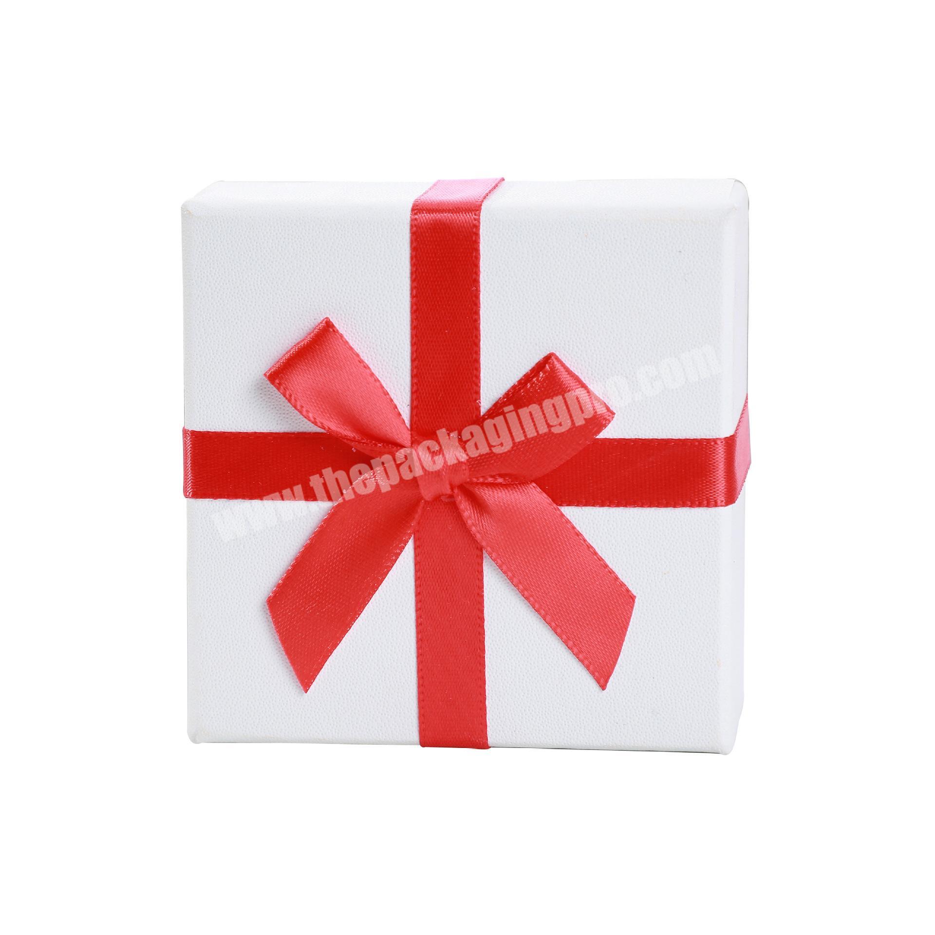 High Quality Luxury Jewelry Box Wholesale Packaging Box Custom Logo Packaging Ribbon Box