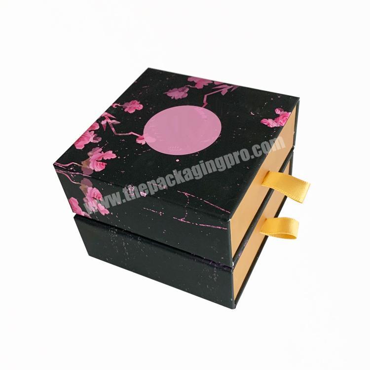High Quality Packaging Design Magnetic Jewelry Cardboard Gift Box Drawer